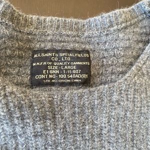Women’s size large All Saints sweater
